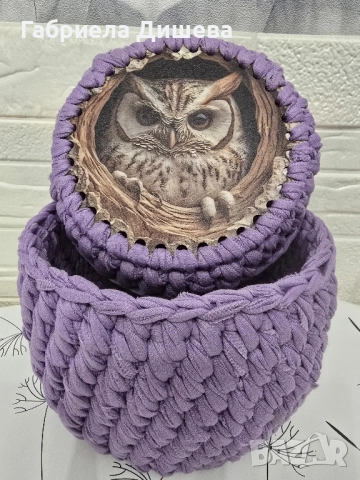 Ръчно плетени панери, снимка 15 - Декорация за дома - 52243258