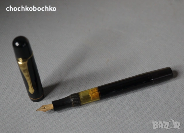 RONA GOLD СТАРА НЕМСКА ПИСАЛКА С ЗЛАТЕН ПИСЕЦ С КУТИЯ, снимка 2 - Колекции - 53019797