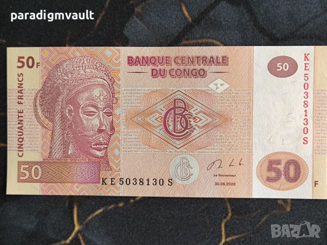 Банкнота - Конго - 50 франка UNC | 2020г.
