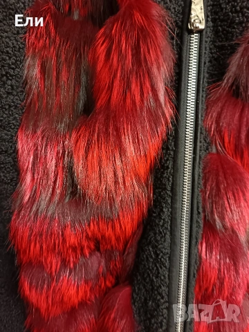 Палто лисица естествен косъм , снимка 9 - Палта, манта - 53227643