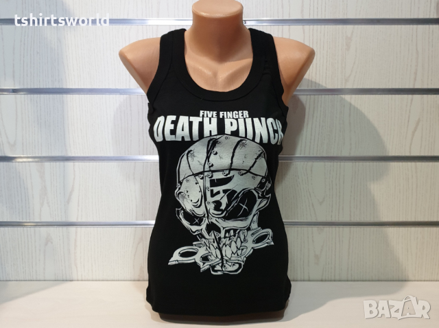 Нов дамски потник с дигитален печат на музикалната група Five Finger Death Punch, снимка 5 - Потници - 36505775
