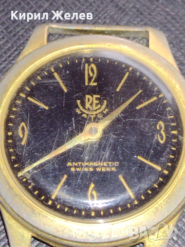 Мъжки часовник RE ANTI-MAGNETIC SWISS WERK за КОЛЕКЦИОНЕРИ 43898, снимка 5 - Мъжки - 44710994