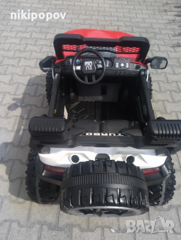 F1 Двуместен акумулаторен джип TURBO 4x4 червен, снимка 6 - Други - 53849966