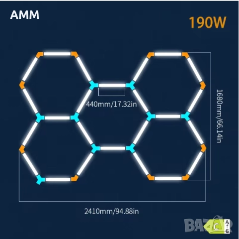 LED oсветление за сервизи, салони, фитнеси, Berber shop., снимка 3 - Лед осветление - 51761554