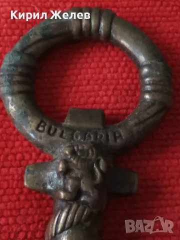 Стар КАПИТАНСКИ БРОНЗОВ ТИРБУШОН - КОТВА - БЪЛГАРИЯ - СБХ Ръчна АРТ ИЗРАБОТКА СУВЕНИР 30943, снимка 11 - Антикварни и старинни предмети - 38108135