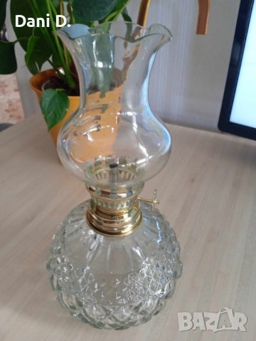 стъклена газова лампа, снимка 4 - Антикварни и старинни предмети - 42335287