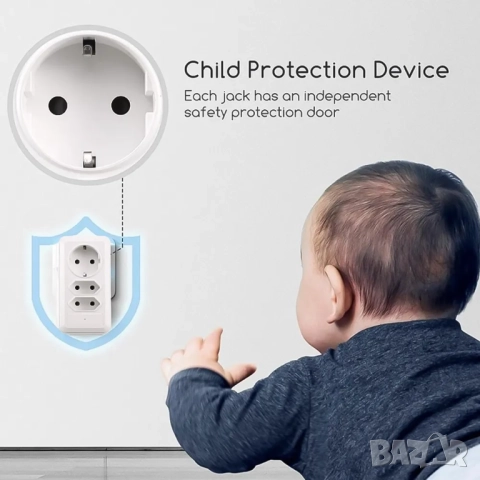 Скрита камера Wifi контакт разклонител с USB и Type C, видеонаблюдение, снимка 5 - Други - 52034720