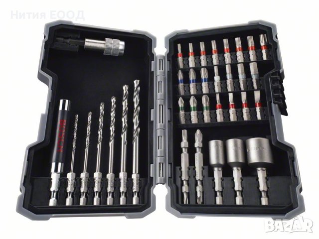 Bosch Metal Pro-mix, комплект свредла и битове 35 части Extra hard 2607017328, снимка 7 - Куфари с инструменти - 34343466