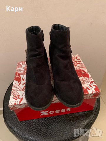 Дамски боти от велур, снимка 3 - Дамски боти - 38959795