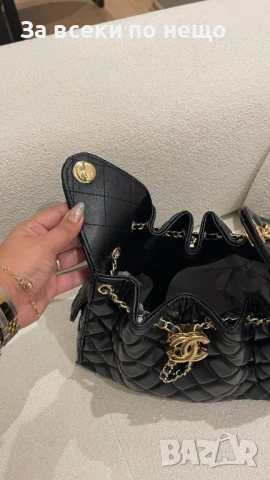 Chanel Дамска Черна Чанта Шанел - Код E715, снимка 17 - Чанти - 51242501