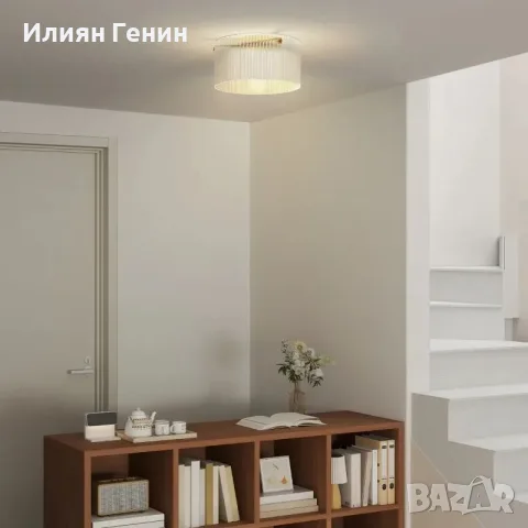 Таванна лампа HOMCOM с акрилен абажур, снимка 11 - Лампи за таван - 56014558