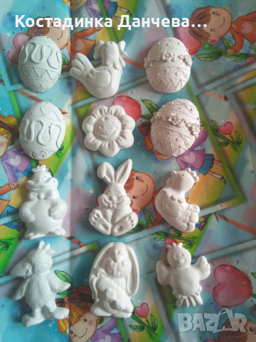 Великденски гипсови фигурки