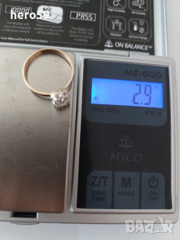 Антикварен Дамски златен 14к. пръстен с брилянт 0.65 карата, снимка 12 - Пръстени - 39762733