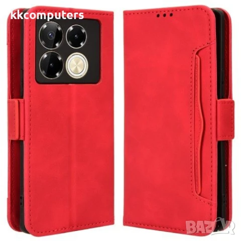 Infinix Note 40 Pro 4G X6850 Magnetic Wallet Кожен Калъф и Протектор, снимка 3 - Калъфи, кейсове - 50767436