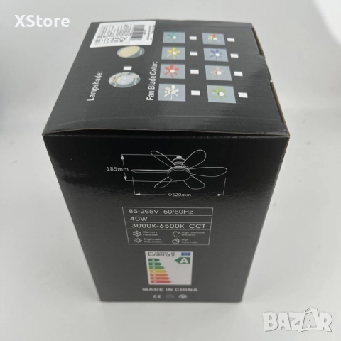 модерна вентилатора лампа, снимка 11 - Настолни лампи - 51172941