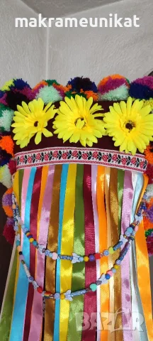 Кукерска маска, гугла, капашон, чисто нова, ръчна изработка , снимка 6 - Декорация за дома - 55950061