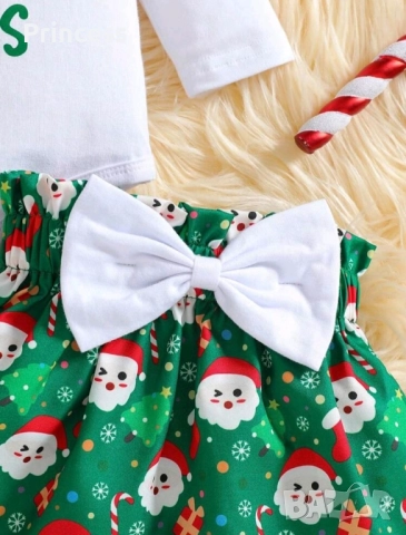 Коледно боди + пола 6/9месеца, снимка 4 - Комплекти за бебе - 51972726