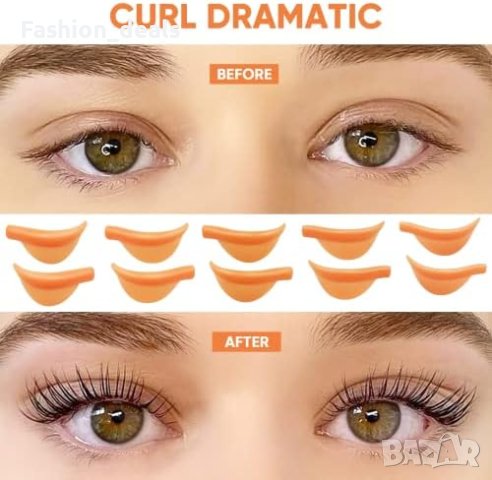 Нови 10 броя Силиконови повдигащи подложки за къдрене извиване на мигли Жени Многократна употреба, снимка 4 - Други - 41956126