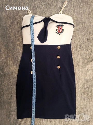 Рокля с морски мотив, снимка 4 - Рокли - 53526630