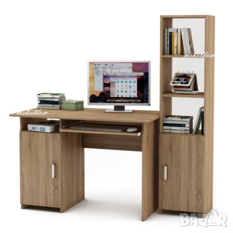 Бюро 110см. с врата,клавиатура и етажерка с плавна врата(код-0908), снимка 2 - Бюра - 41038887