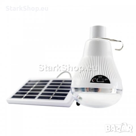 LED Къмпинг лампа за окачване със соларен панел GR-020, снимка 1 - Друга електроника - 39893958