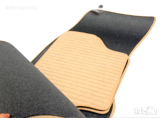  Мокетни стелки за BMW 5 Серия E60 / E61 (2003-2010) - бежови Petex, снимка 3 - Аксесоари и консумативи - 53763625