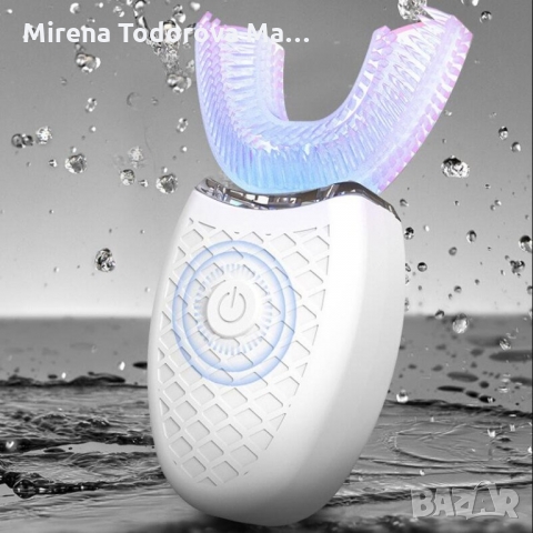 Автоматична масажна четка за зъби за избелване, розова, снимка 2 - Други - 36033545