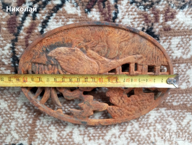 Метална подложка за ютия , снимка 4 - Антикварни и старинни предмети - 52570271