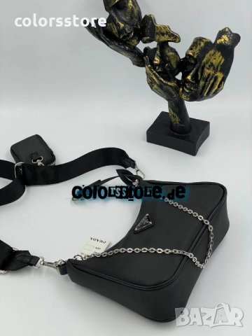 Черна чанта Prada , снимка 1 - Чанти - 35930996