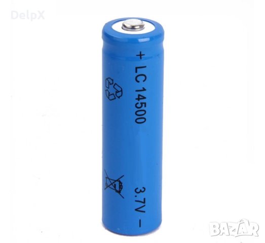 Акумулаторна батерия, презареждаема, 3,7VDC, 3800mAh, 14500, Li-ion, снимка 1 - Друга електроника - 42632889