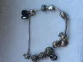 сребърна гривна pandora с 12 талисмана., снимка 2
