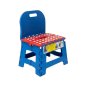 Сгъваема стол, 32x25x40см, до 80кг, син/ зелен цвят, снимка 1 - Столове - 42414524