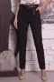 Панталон “Black Elegance Line” – елегантен черен панталон с колан арт.8025, снимка 1