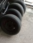 Метални джанти от БМВ Е46 с зимни гуми.Цената е за всички 
