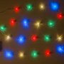 100 LED Коледни лампички с ефект на напукани ледчета, Многоцветни, снимка 2