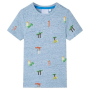 Детска тениска, син меланж, 104(SKU:12225, снимка 1 - Детски тениски и потници - 44762425