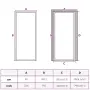 vidaXL Интериорна врата черна 83x201,5 см закалено стъкло и алуминий, снимка 10
