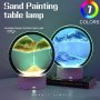 3D Пясъчна LED лампа с 16 цвята и дистанционно управление, снимка 2