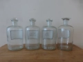 Големи аптекарски шишета 22 см 4 бр , снимка 5