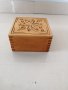 Дървена кутия 9.5 х 9.5 h 5 cm. , снимка 1 - Други стоки за дома - 41423407