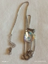 Елегантно ефектно сребърно колие с SWAROVSKI кристал Golden Shadow перфектен 50968, снимка 9