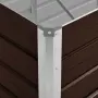 vidaXL Градинска висока леха кафява 160x40x45 см поцинкована стомана, снимка 6