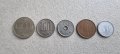 Монети. Япония. 1 ,10 ,50 ,100 и 500 йени . 5 бройки.
