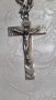 Vintage сребърен синджир с кръст Italy, снимка 6