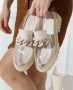 Равни обувки - прозрачен силикон с бежово - SL1, снимка 1 - Дамски ежедневни обувки - 36096684