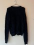 Черен пухен пуловер S размер 🖤, снимка 1 - Блузи с дълъг ръкав и пуловери - 44326404