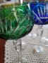 Кристални цветни чаши, снимка 1 - Чаши - 42702782