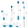 Електрическа четка за почистване на баня Spin scrubber, снимка 7