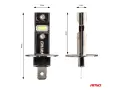 LED крушки AMiO Hybrid H3 6000K 60W 12V CANBUS, снимка 3
