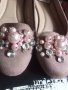 Красиви Велурени обувки , снимка 1 - Дамски ежедневни обувки - 41697945